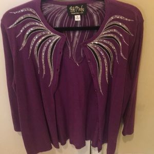 Bob Mackie embellished sweater